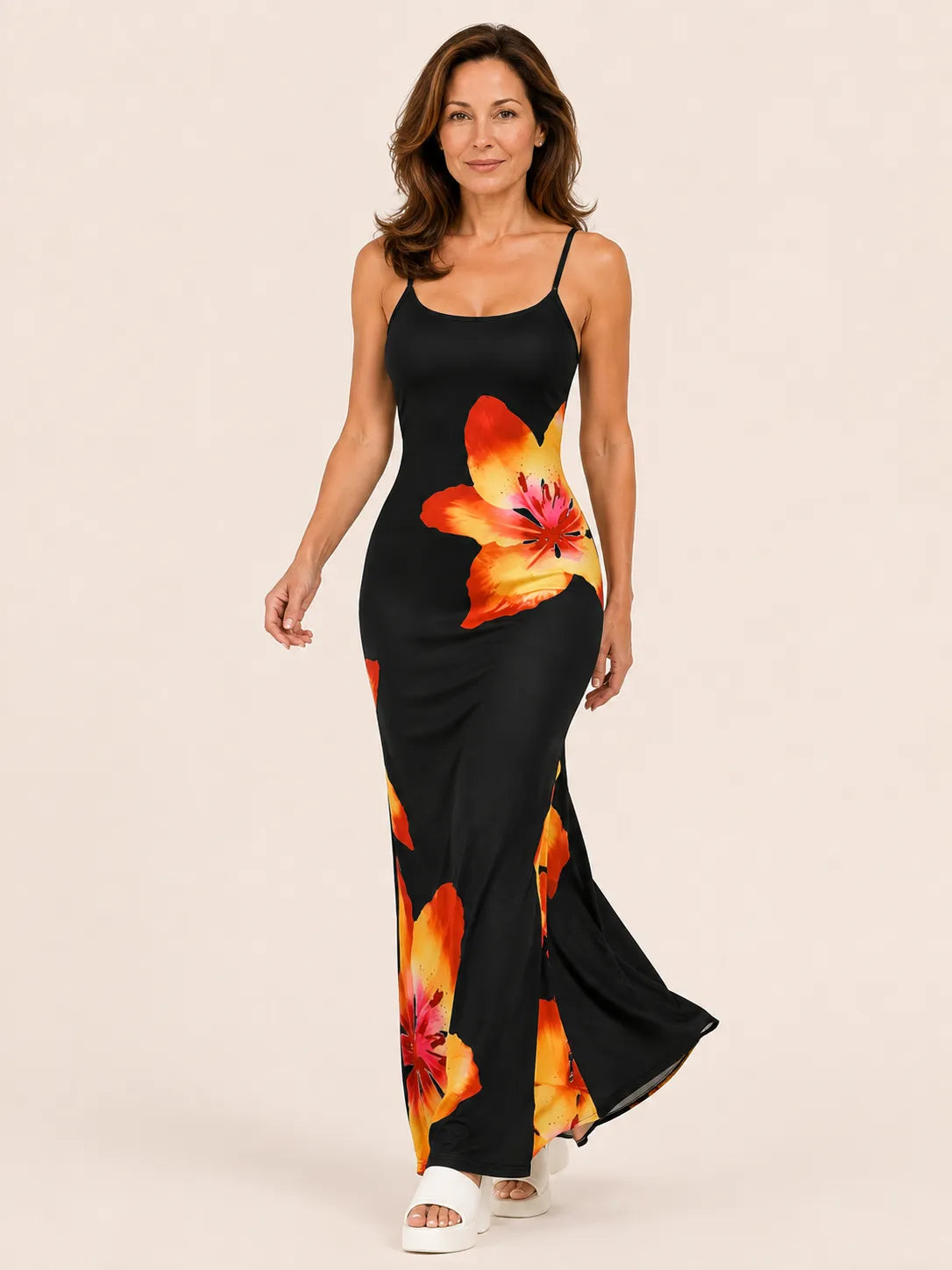 Mia Multi Print A-Line Dress