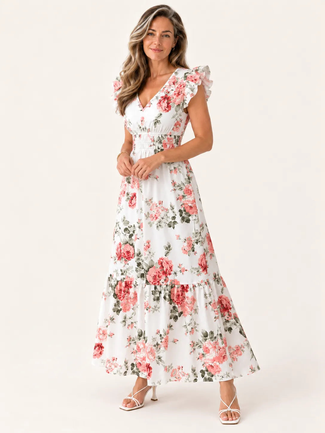 Maya Romantic Floral Maxi Dress
