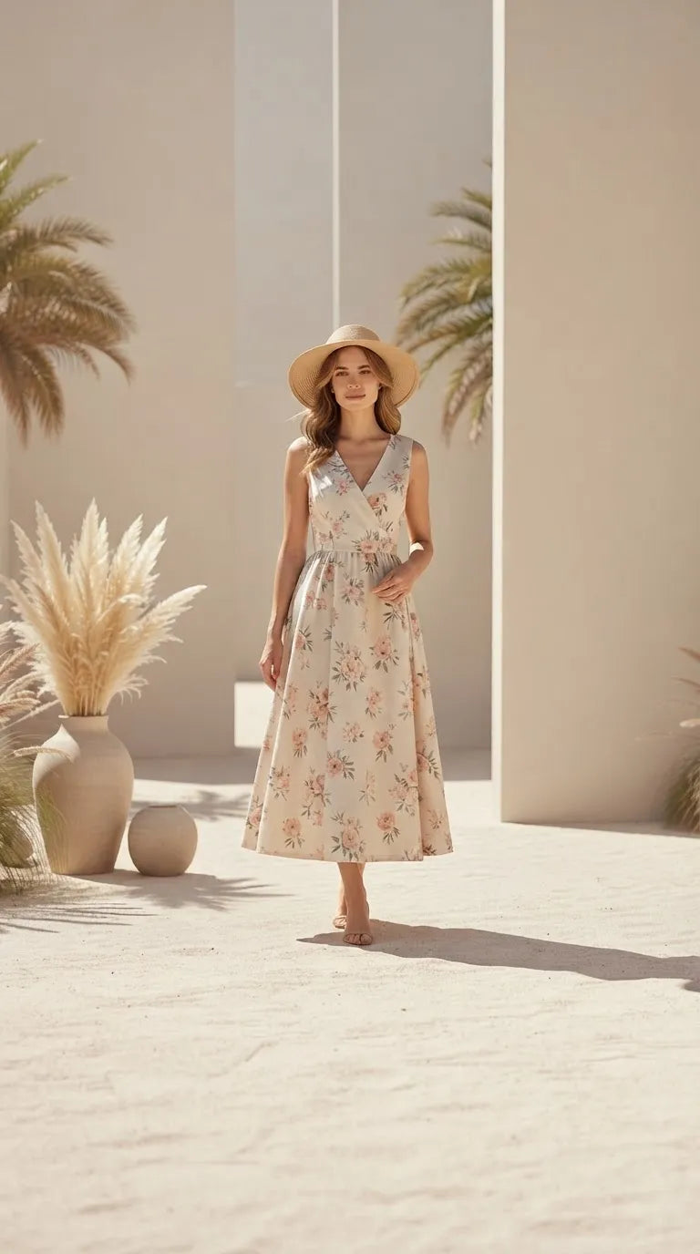 Purabrillo floral dresses