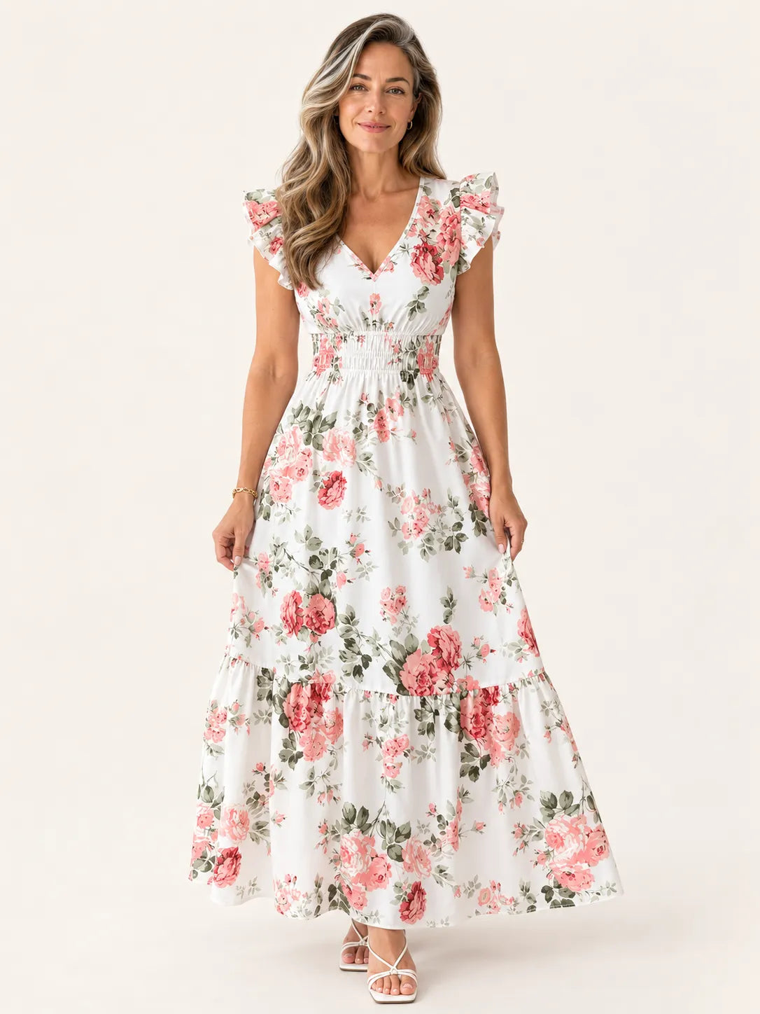 Maya Romantic Floral Maxi Dress