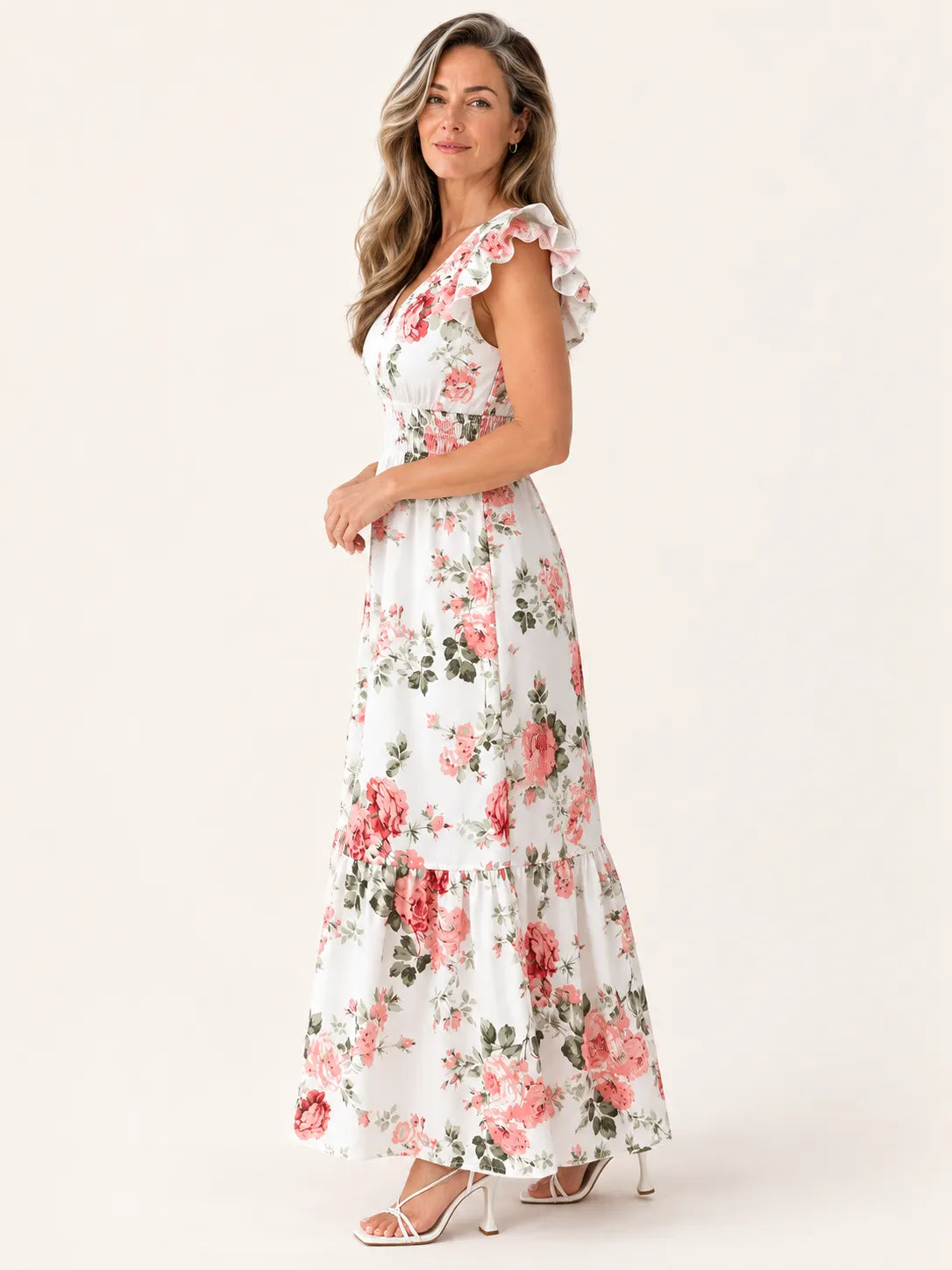 Maya Romantic Floral Maxi Dress