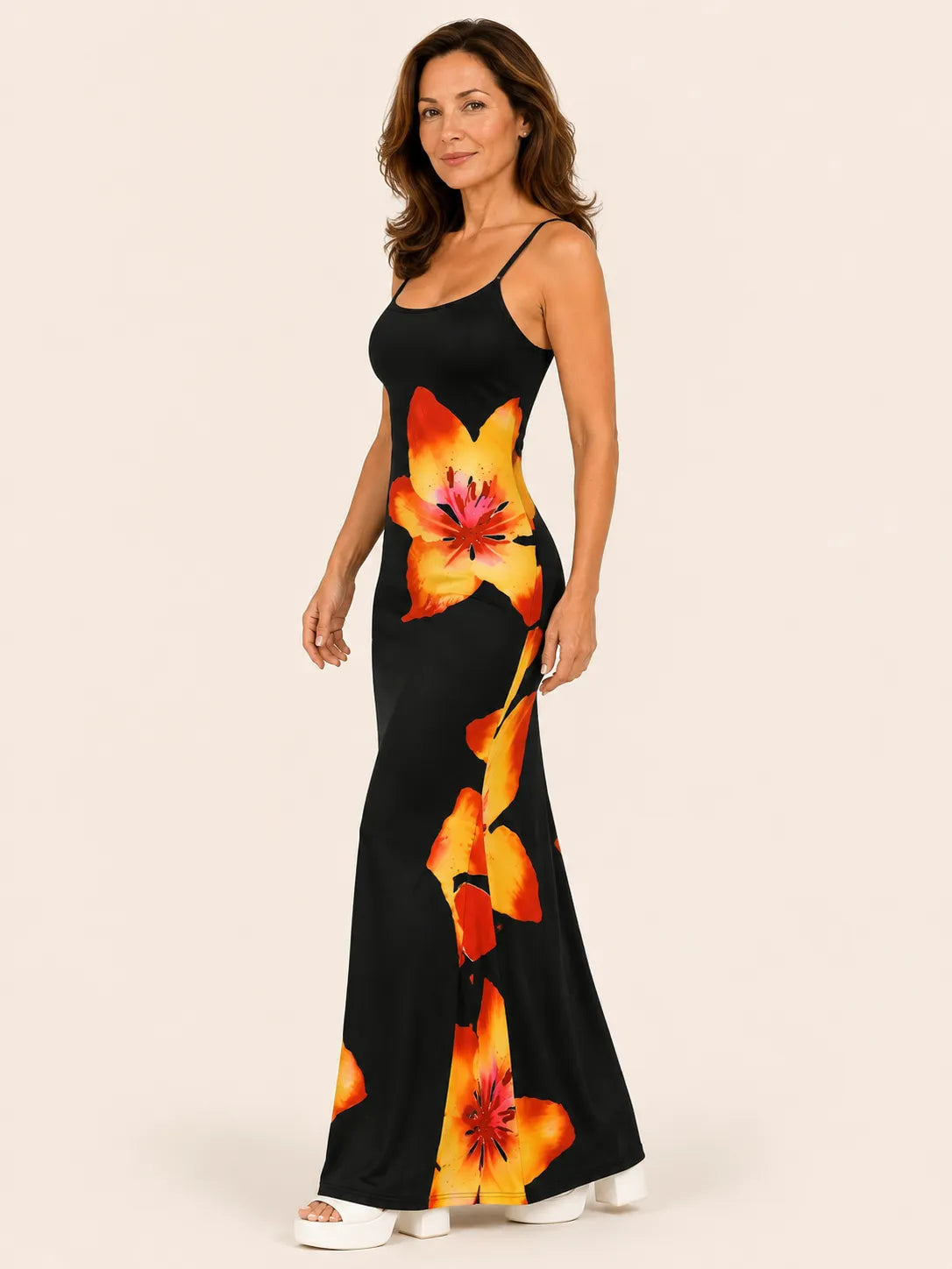 Mia Multi Print A-Line Dress