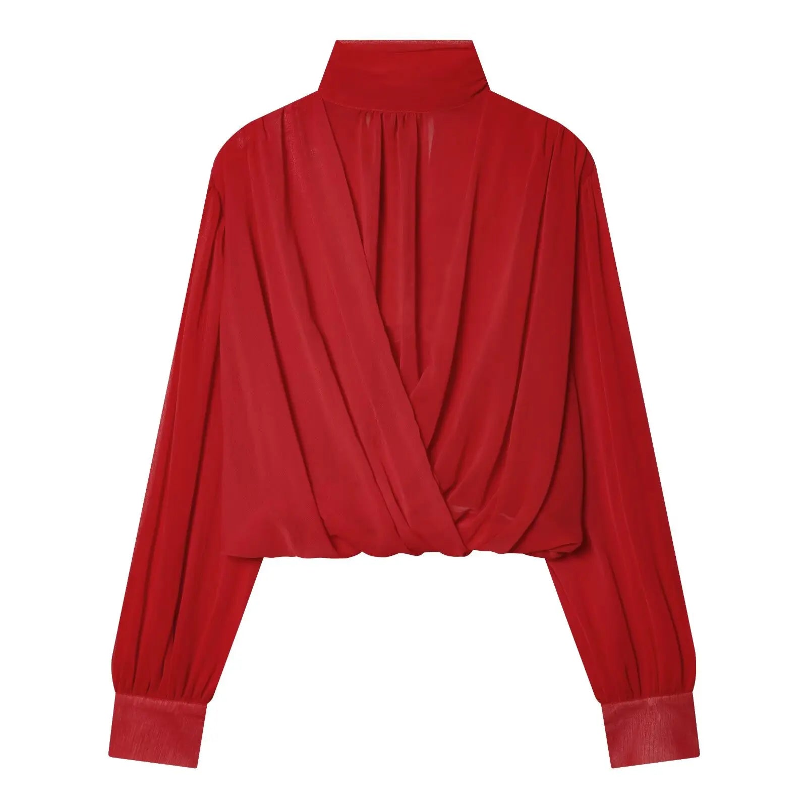 Women's 2026 New Perspective Shirts Tops Fashion Loose Long-Sleeved Elegant Spring Blouses Chic Youth Street Travel Blouses Tops