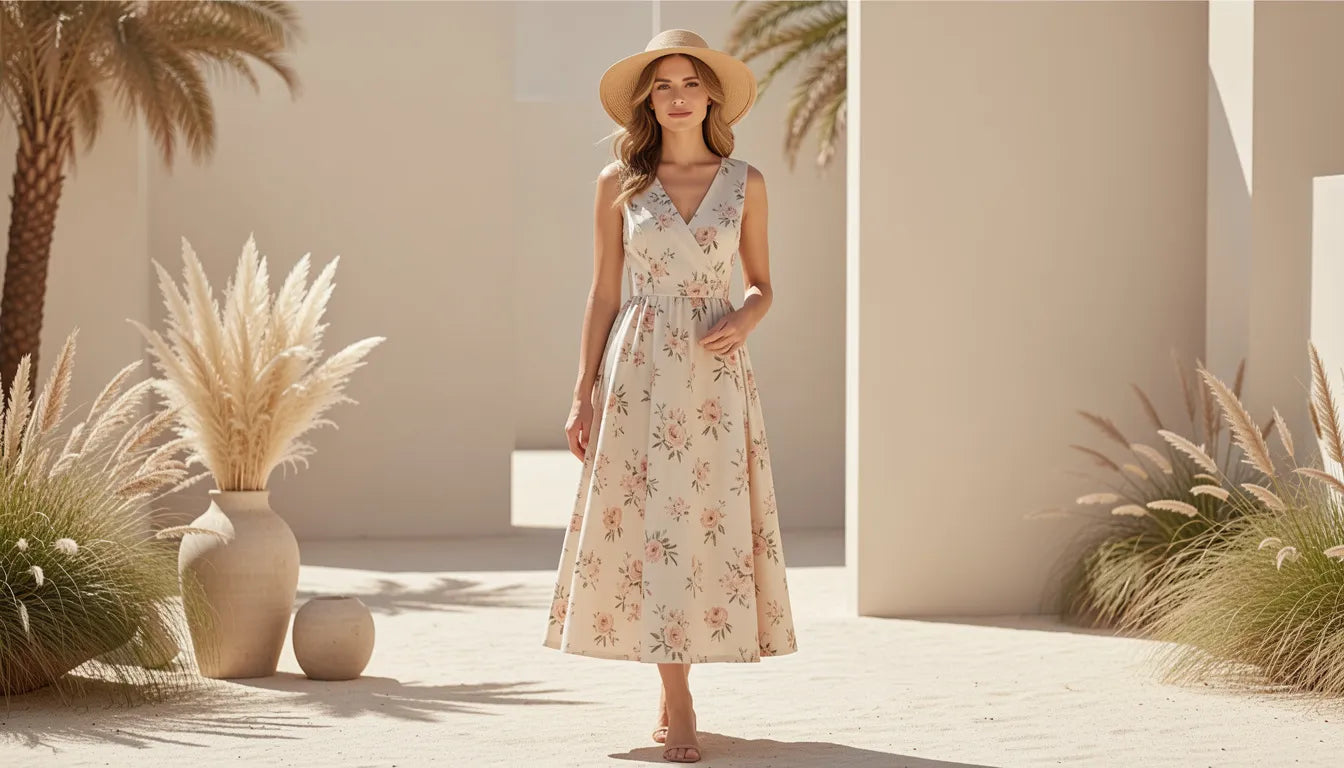 Purabrillo floral dresses